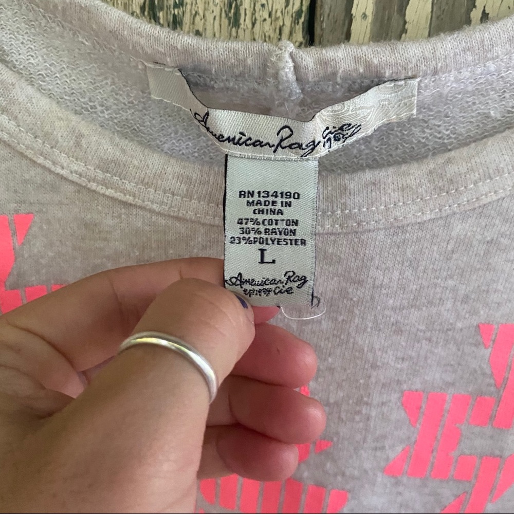 💕bundle only-American Rag casual cropped sweatshirt - Picture 3 of 6